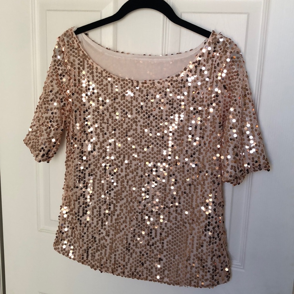 Sparkly Sexy Blush Sequin Top!